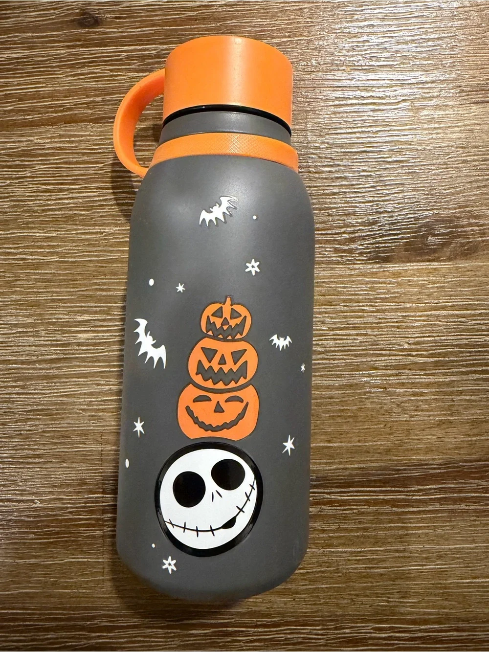 The Boo Crew Jack Skellington Lunch Bag & Water Bottle - Gray & Orange